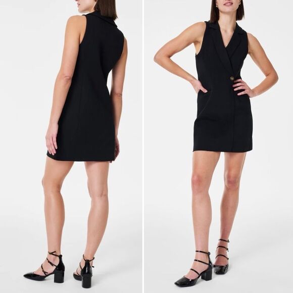 NWT Spanx The Perfect Vest Dress in Classic Black Size Small Classic Career New - Picture 1 of 13